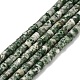 Натуральные зеленые пятна яшмовых нитей G-Z110-A18-2x4mm-2