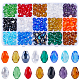 300шт 15 стиля нити стеклянных бусин GLAA-SP0001-20-1