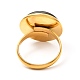 Полукруглое кольцо из смешанных драгоценных камней для девочек и женщин RJEW-JR00396-5