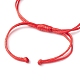 Cordón de poliéster encerado coreano ecológico trenzado ajustable AJEW-JB01205-01-3