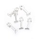 Silver Color Plated Alloy Letter Pendants PALLOY-P097-04-I-2