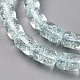 Transparent K9 Crackle Glass Beads Strands CCG-L003-A-3