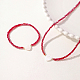 Bracelets extensibles en perles de verre et colliers de perles SS0956-4-2