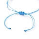 Регулируемые нейлоновые шнур плетеный браслеты из бисера BJEW-JB05829-03-4