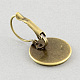 Brass Leverback Earring Findings MAK-S003-10mm-EN001AB-2