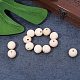 Pandahall élite environ 200 pcs 18mm perles d'espacement en bois naturel non fini boule ronde en bois perles en vrac pour bracelet pendentifs artisanat bricolage fabrication de bijoux WOOD-PH0008-50-5