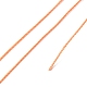 ラウンドワックスポリエステル糸ストリング  マイクロマクラメコード  ツイストコード  革縫い用  レッドオレンジ  0.55mm  約131.23ヤード（120m）/ロール YC-D004-02C-060-3