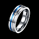Valentine's Day Titanium Steel Cubic Zirconia Finger Ring RJEW-BB18930-10-2