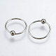 925 Sterling Silver Hoop Earrings STER-L053-04C-2