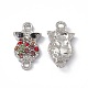 Alloy Rhinestones Connector Charms FIND-A024-53P-2