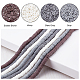 PandaHall Elite 8 Strands 4 Colors Flat Round Eco-Friendly Handmade Polymer Clay Beads CLAY-PH0001-77-4