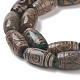 Brins de perles dzi à 3 œil de style tibétain TDZI-G010-T01-3