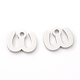 304 Stainless Steel Charms STAS-G244-01W-1