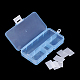 プラスチックビーズ収納ケース  調整可能な仕切りボックス  ビーズ収納  取り外し可能な10コンパートメント  長方形  ドジャーブルー  14.5x7x2.2cm CON-Q026-01D-3