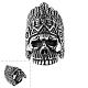 Unisex 316L Surgical Stainless Steel Sheik Skull Rings RJEW-BB05861-8-1
