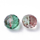 Two Tone Transparent Spray Painted Acrylic Bead ACRP-T005-25-2