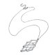 304 pochette macramé en acier inoxydable porte-pierre vide pour la fabrication de colliers pendentifs NJEW-JN04384-01-1