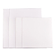 Nbeads キッズ木製学習おもちゃ  油絵キャンバスフレームホワイト空白  正方形と長方形  ホワイト  20x20x1.4cm DIY-NB0001-46-1