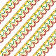 15 ярд полиэфирная кружевная лента с волнистым краем OCOR-WH0047-93A-1