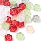 35 pz di perle di vetro dipinte a spruzzo trasparente GLAA-YW0001-73-2