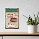 Creatcabin焼きたての商品ブリキの看板ヴィンテージメタルブリキの看板キッチンの看板壁面白いレトロな看板カフェバーショップ  8 x 12インチ AJEW-WH0157-036-6