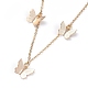 Brass Butterfly Pendant Necklaces NJEW-JN02678-01-2