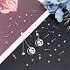 DICOSMETIC 50Pcs Plastic Stud Earring Findings Clear Painless Stainless Steel Earring Post Ball Stud Earring Post with 1.4mm Lope and 60Pcs Plastic Ear Nuts for Jewelry Making Earrings Findings KY-DC0001-03-3