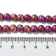 Brins de perles teintes en jaspe impérial synthétique G-D077-A01-01G-5