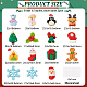 Benecreat 30 pz 15 stili ciondoli in resina a tema natalizio CRES-BC0001-08-2