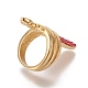 (vendita in fabbrica di feste di gioielli) placcatura ionica (ip) 304 anello per dito in acciaio inossidabile RJEW-E157-08G-13mm-A-2