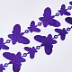 プラスチック製スパンコール/スパンコールチェーンロール  装飾アクセサリー  蝶  青紫色  30mmと50mm  約40m /ロール FIND-T057-05A-3