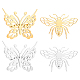 Unicraftale 4шт 4 стильные броши в виде бабочек и пчел STAS-UN0034-84-1