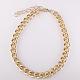 Metal Aluminum Curb Chain Necklaces For Women NJEW-BB09340-2