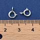 925 Sterling Silver Spring Ring Clasps STER-A007-24C-3