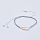 Verstellbare Glasperlen geflochtene Perlen Armbänder BJEW-JB04281-02-1