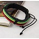 Bracelets de cordon X-BJEW-H310-3-1