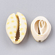 Perlas de concha de cowrie impresas SHEL-S274-02-3