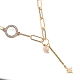 Stern-Lariat-Halsketten aus Messing NJEW-JN03041-03-1