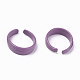 Spray Painted Alloy Cuff Rings RJEW-T011-28D-RS-2