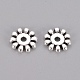 Perles d'espacement en forme de flocon de neige de style tibétain X-LF0925Y-2