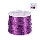BENECREAT 18 Gauge(1mm) Aluminum Wire 492 FT(150m) Anodized Jewelry Craft Making Beading Floral Colored Aluminum Craft Wire - Purple AW-BC0001-1mm-06-2