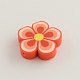 Handmade Polymer Clay Flower Beads CLAY-Q219-006-2