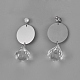 (vente d'usine de fêtes de bijoux) 304 boucles d'oreilles en acier inoxydable EJEW-J099-31-3