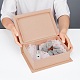 クラフト紙箱  結婚式の創造的なキャンディーボックス  本の形  バリーウッド  22.55x18x6.3cm CON-WH0069-34-9