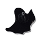 Fantasma con spilla smaltata in lega di gatto nero JEWB-E034-02EB-06-2
