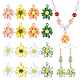 CHGCRAFT 32pcs 2 Style Spray Painted Alloy Pendants FIND-CA0004-07-1