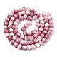 Opaque Crackle Glass Round Beads Strands GLAA-T031-10mm-01I-3