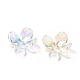 Transparentes bouchons fleur acrylique de perles MACR-C009-15-4