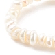 Anelli elastici con perline di perle d'acqua dolce coltivate naturali RJEW-JR00348-04-3