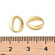 真鍮のリンクリング  長持ちメッキ  カドミウムフリー＆鉛フリー  楕円形コネクタ  ゴールドカラー  10x8x1.5mm  内径：8.5x3.5mm KK-Z033-01G-3